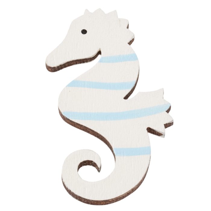 Cavalo Marinho em Madeira 5.5 Cm. (2 Un.)