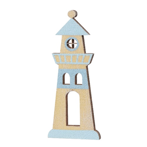 Farol em Madeira 9.5 Cm.