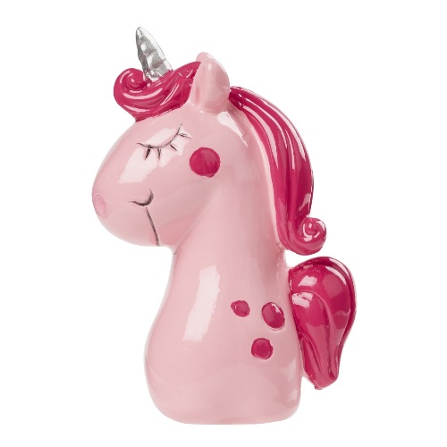 Unicórnio Rosa 3D 6.5 Cm