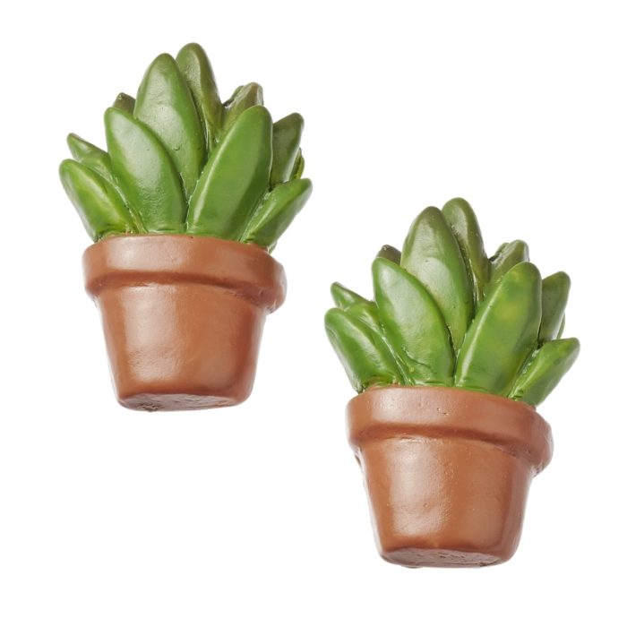 Vaso com Cacto I c/ Autocolante 3 Cm (3 un.)