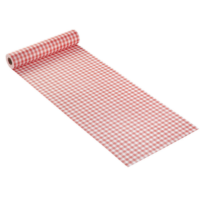 Rolo Tecido Quadrados Vermelho 15 Mt.