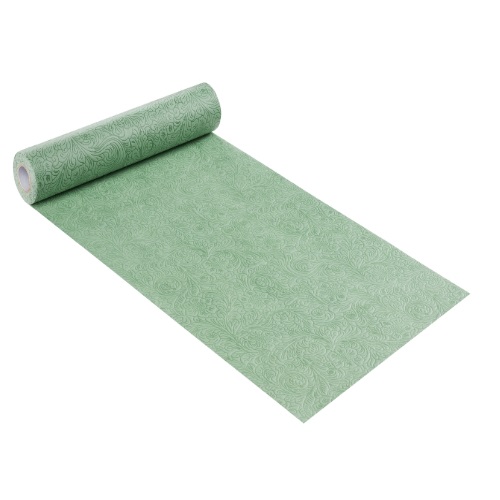 Rolo c/ Flores em Relevo 30 Cm X 15 Mt Verde