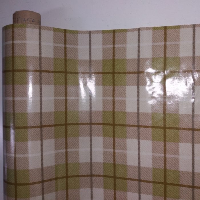 Tecido Laminado Xadrez Verde