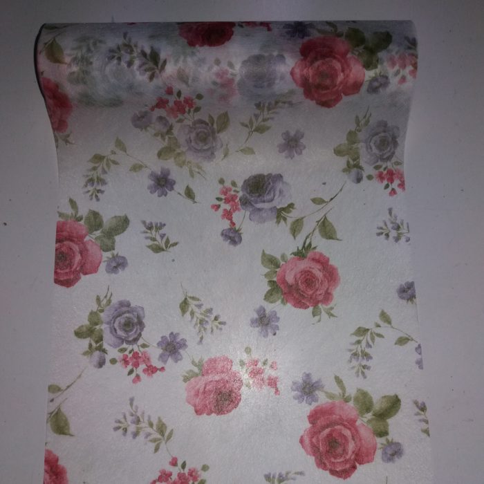 Rolo Tecido Flores 25cmX15Mt