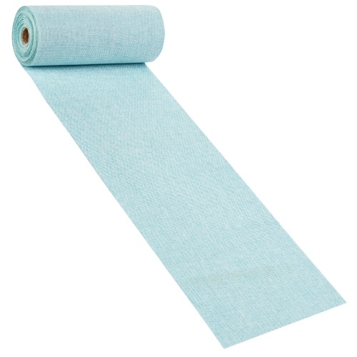 Rolo Tecido Linho Azul Lago 20cm X 10Mt