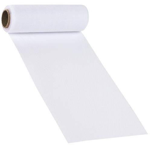 Rolo Tecido Tule Branco 15cm X 15Mt