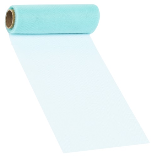 Rolo Tecido Tule Azul Turquesa 15cm X 15Mt