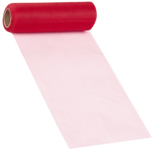 Rolo Tecido Tule Vermelho 15cm X 15Mt