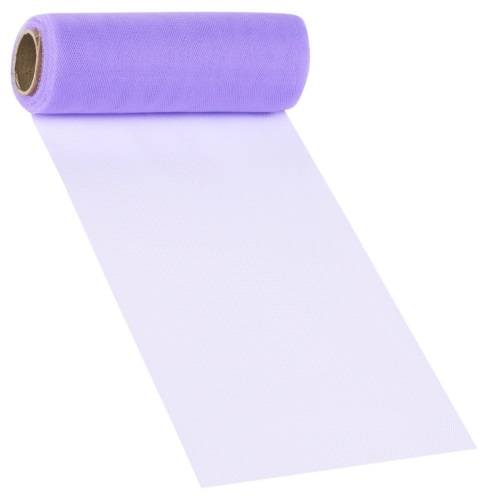 Rolo Tecido Tule Lilás 15cm X 15Mt