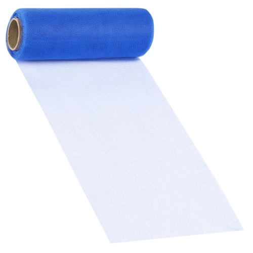 Rolo Tecido Tule Azul 47cm X 10Mt