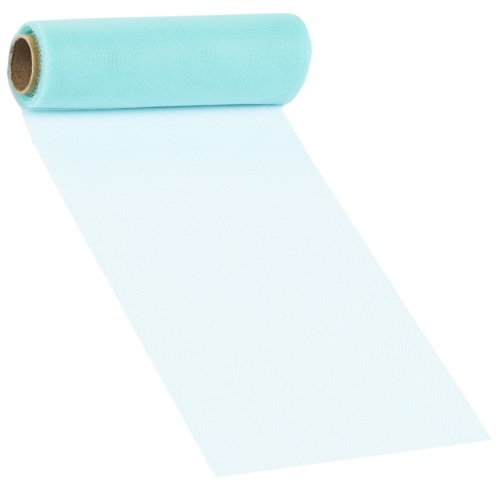 Rolo Tecido Tule Verde Agua 47cm X 10Mt