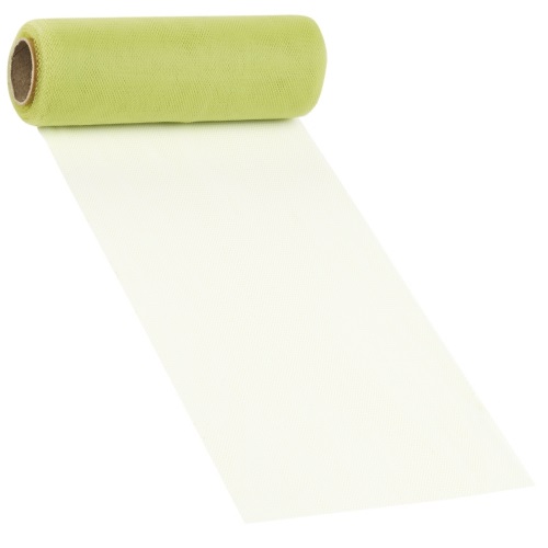 Rolo Tecido Tule Verde Claro 47cm X 10Mt