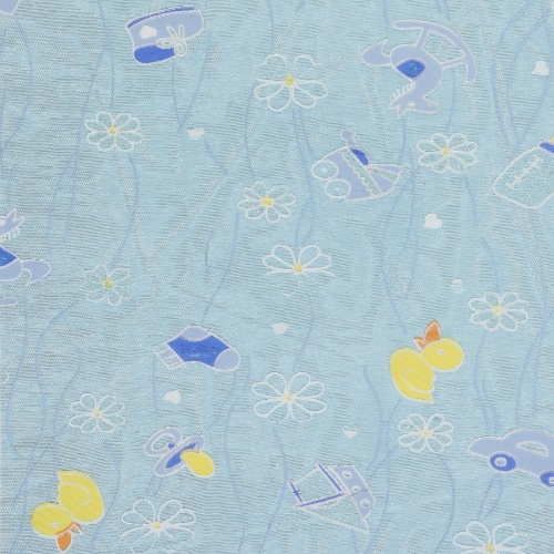 Rolo Tecido Dec. Bébé Azul 15Mt