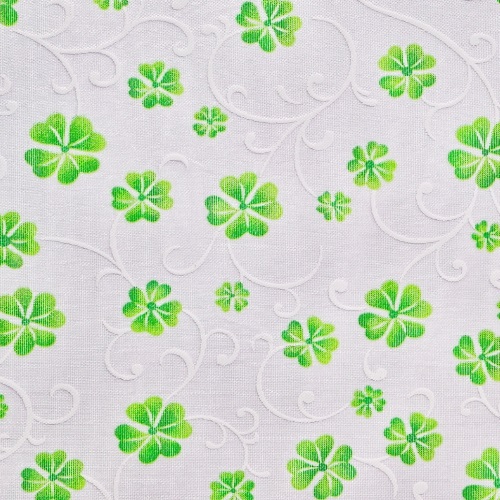 Rolo Tecido Trevos 15Mt