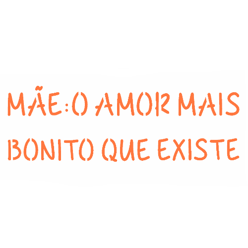 Stencil Opa 7x15 Mãe