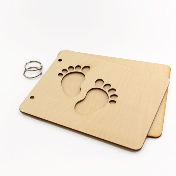 Album de Madeira Scrapbook Baby Feet 190x155mm