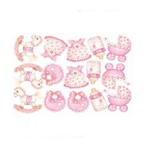 Folha Madeira A-5 Acessórios Bébé Rosa