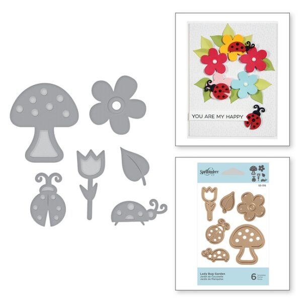Cortante Spellbinders Lady Bug Garden