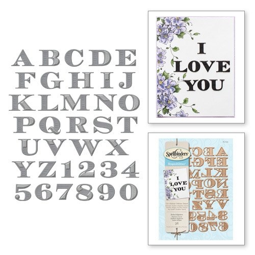 Cortante Spellbinders Etched Alphabet