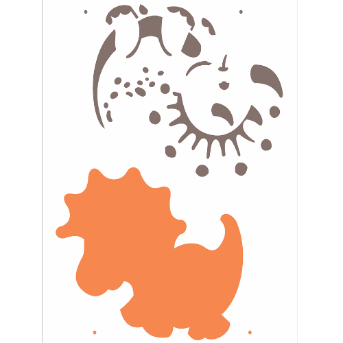Stencil Opa 20X25 Dinossauro I