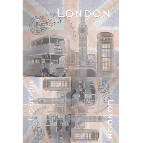 Papel Decoupage Cidades Londres 30X45