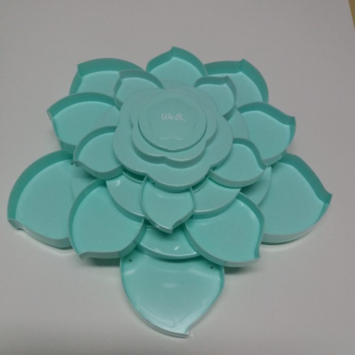 Caixa Arrumação Verde Agua Grande (Scrap, Bijuteria,Costura)