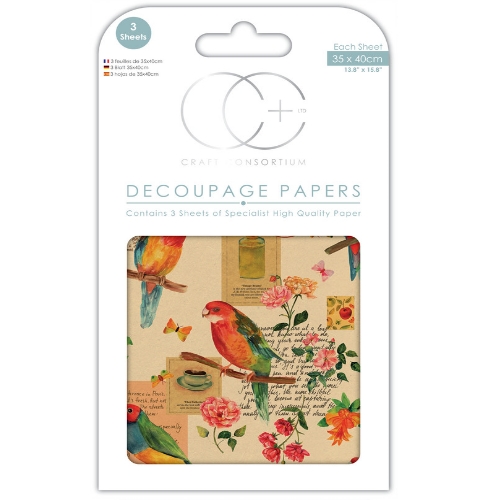 Papel Decoupage Tropics