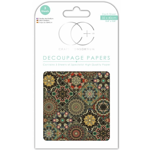 Papel Decoupage Maroccan Tile