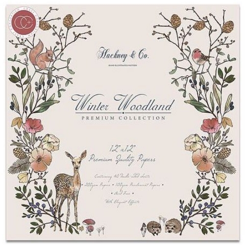 Bloco Scrapbooking Winter Woodland