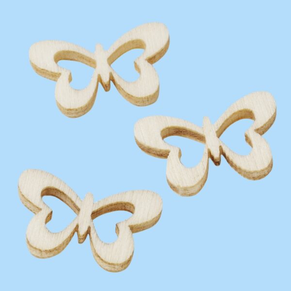 Borboletas Natural 2Cm. (Blister c/ 12 un.)