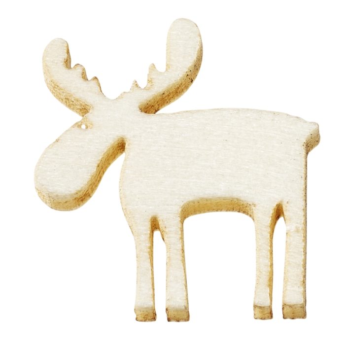 Renas Madeira Natural 2 Cm. (Blister c/ 12 un.)