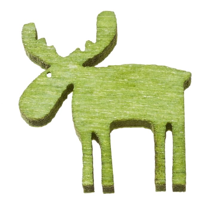 Renas Madeira Verde 2 Cm. (Blister c/ 12 un.)