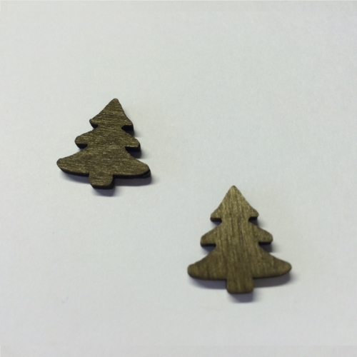 Árvore Natal Castanho 2 Cm. (Blister c/ 12 un.)