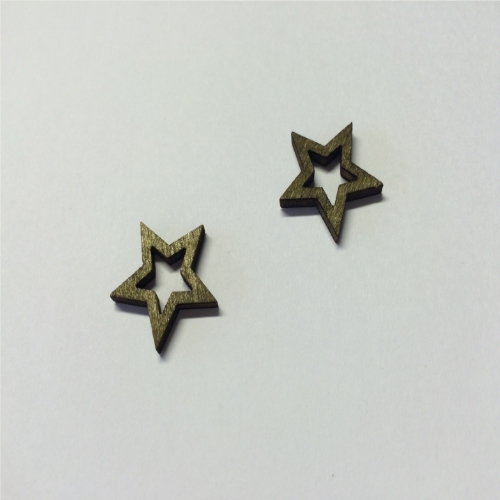 Estrelas Castanho 2 Cm. (Blister c/ 12 un.)