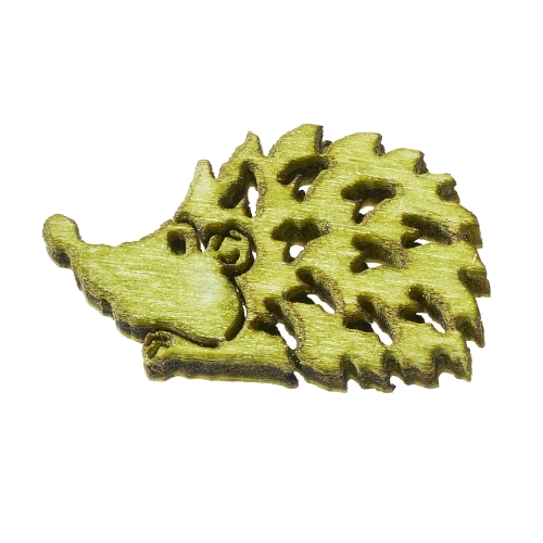 Ouriço Madeira Verde 2 Cm. (Blister c/ 12 un.)