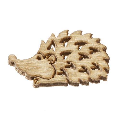 Ouriço Madeira Natural 2 Cm. (Blister c/ 12 un.)