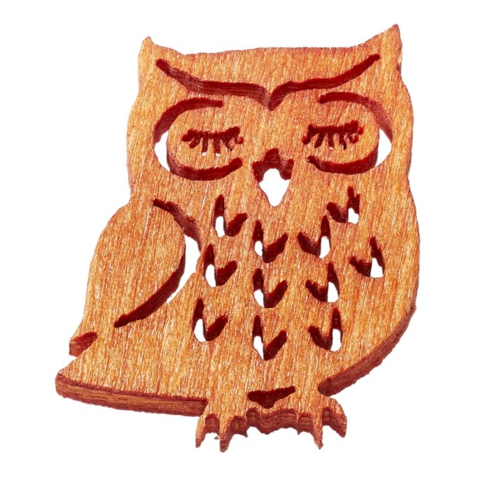 Mocho Madeira Laranja 2 Cm. (Blister c/ 12 un.)