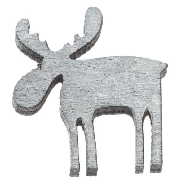 Renas Madeira Prata 2 Cm. (Blister c/ 12 un.)