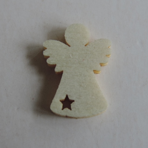Anjo de Madeira Natural 2 Cm. (Blister c/ 12 un.)