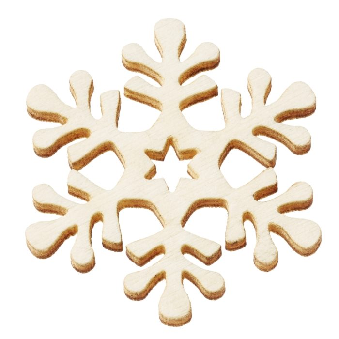 Cristal de Madeira Natural 4 Cm. (Blister c/ 6 un.)