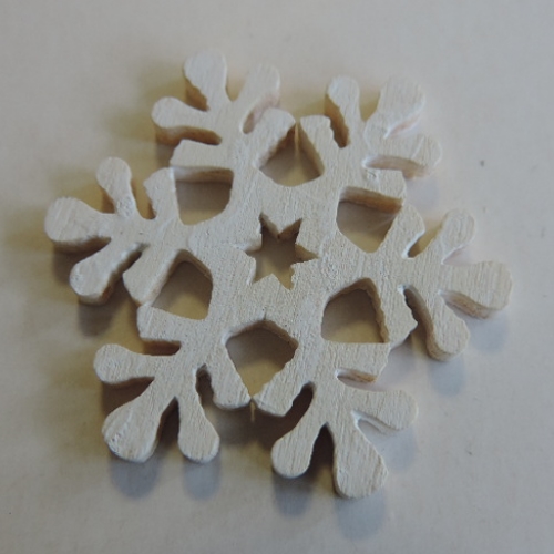 Cristal de Madeira Branco 4 Cm. (Blister c/ 6 un.)