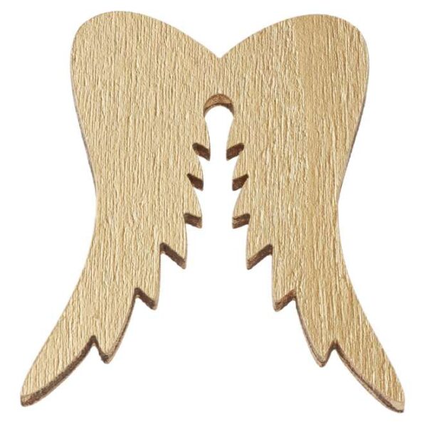 Asas de Madeira Ouro 5 Cm. (Blister c/ 3 un.)