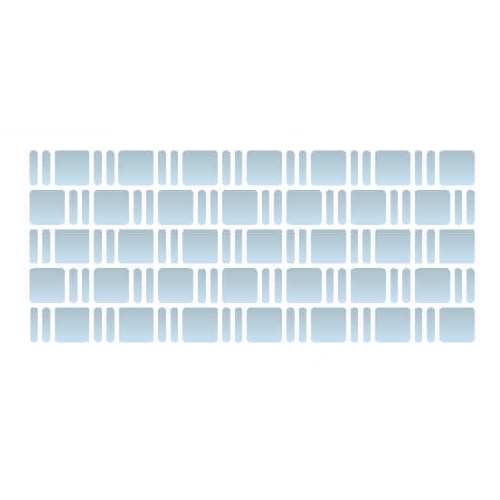 Stencil Opa 7x15 Estampa Textura II