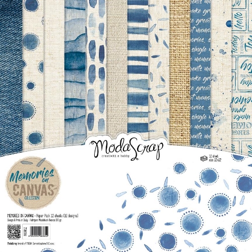 Bloco de Scrap c/ 12 Folhas 30X30 Memories on Canvas