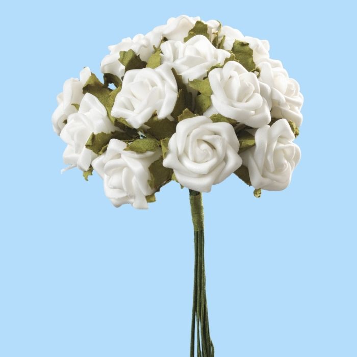 Rosas Brancas 12 Cm. (Boquet de 12 un.)