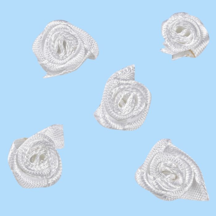 Rosas Branco 13 mm. (20 un.)