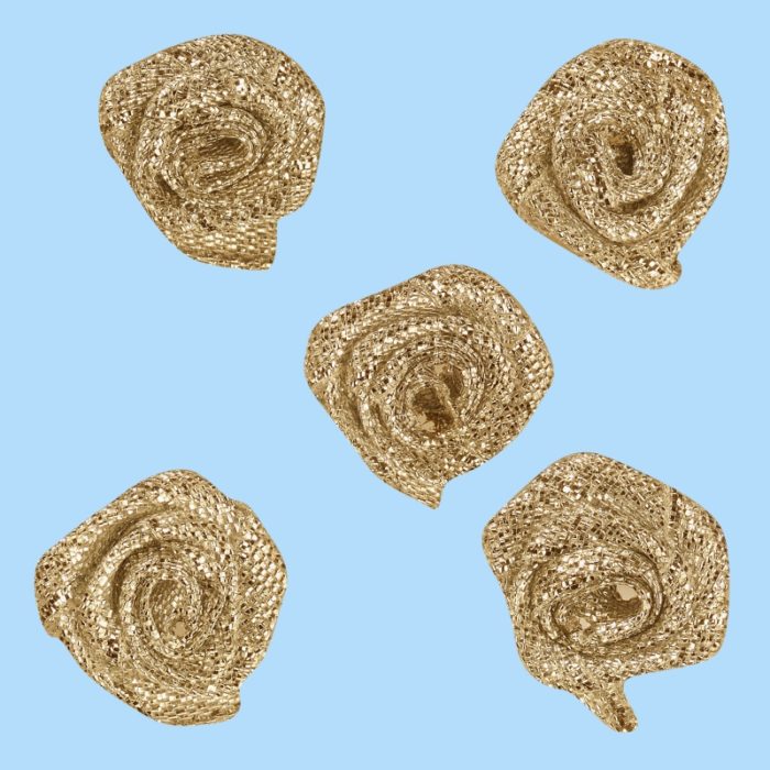 Rosas Ouro 13 mm. (20 un.)