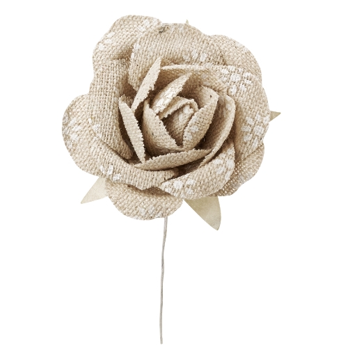 Rosas Natural/Branco 4 Cm. (2 un.)