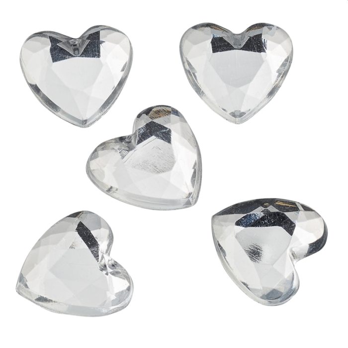 Corações Cristal 10mm ( caixa c/ 105 un.)