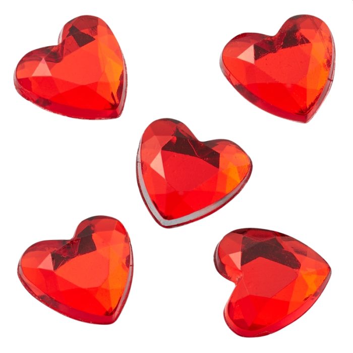 Corações Vermelhos 10mm ( caixa c/ 105 un.)